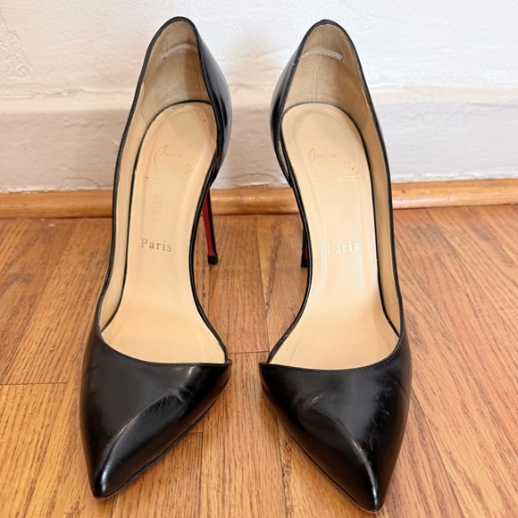 Authentic Christian Louboutin Black Heels with Red Soles Corneille 100. EU38. - Picture 3 of 9